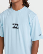 All Day Wave Short Sleeve Rashguard - Coastal Blue
