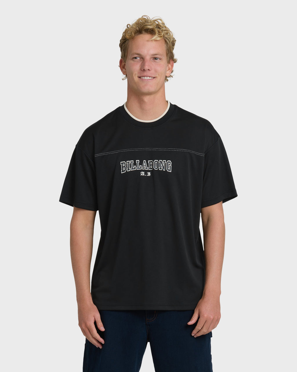 A.I. Mesh Jersey Short Sleeve T-Shirt - Black
