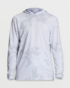 Arch Mesh Long Sleeve Hooded Surf Tee - White Camo