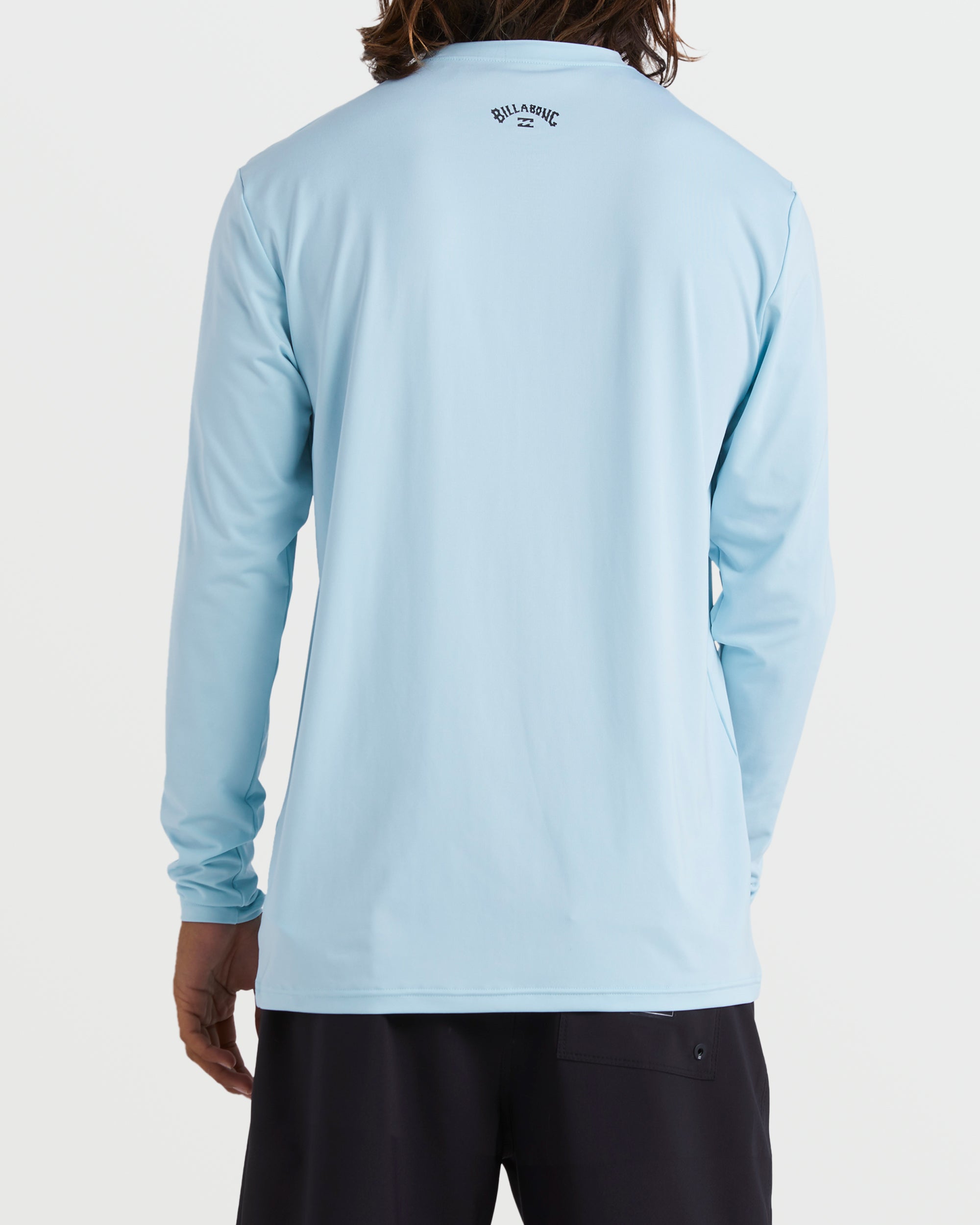 All Day Wave Loose Fit Long Sleeve Surf Tee - Coastal Blue