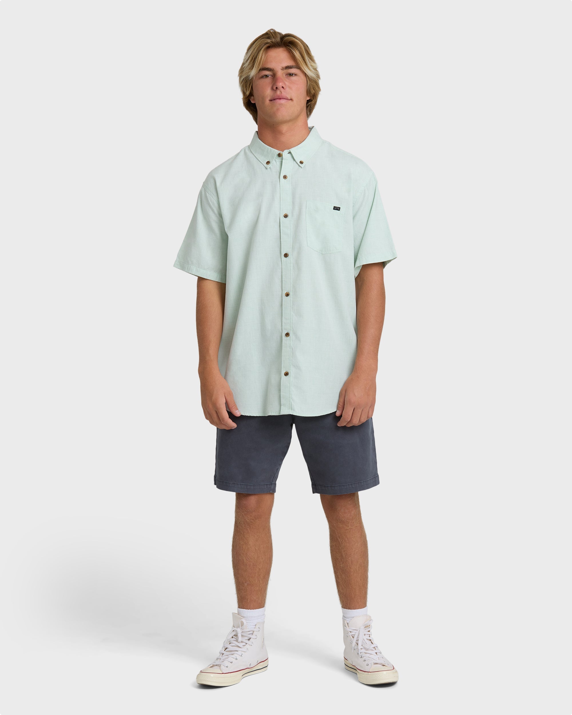 All Day Short Sleeve Shirt - Granite Green