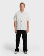 Bad Dog Short Sleeve Woven Shirt - Off White