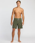Sundays Pro Performance 19 Boardshorts - Military