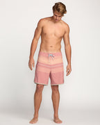 73 Pro Performance 18 Boardshorts - Dusty Pink