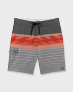 All Day Stripe Pro Performance 20 Boardshorts - Sunset