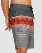 All Day Stripe Pro Performance 20 Boardshorts - Sunset