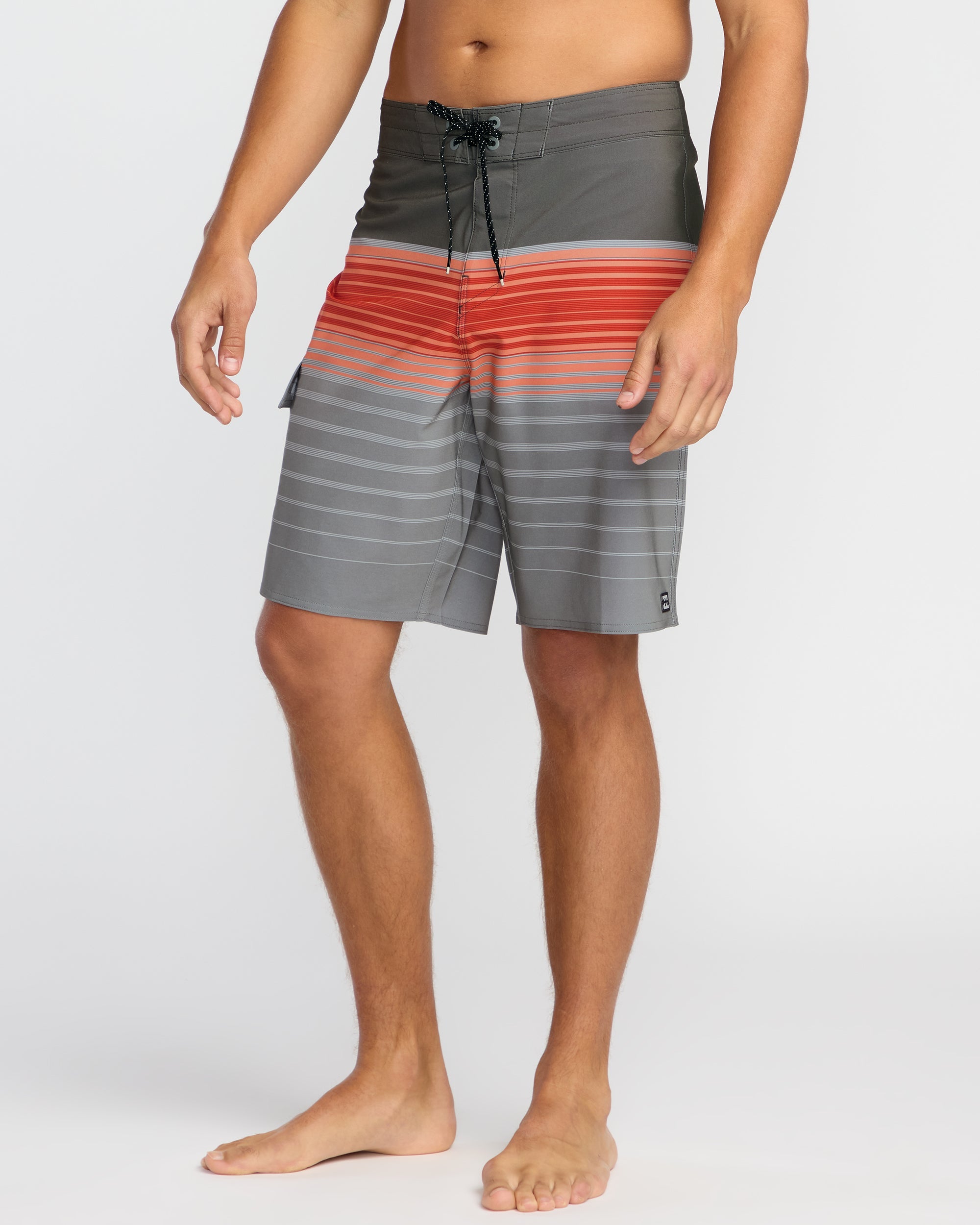 All Day Stripe Pro Performance 20 Boardshorts - Sunset
