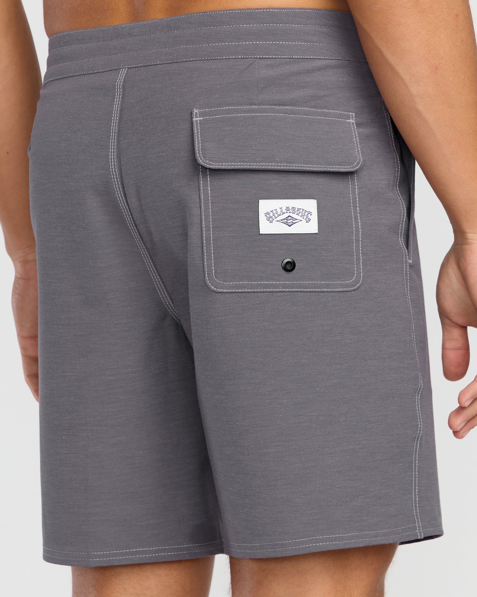Every Other Day Lo Tide 18 Boardshorts - Gray Violet