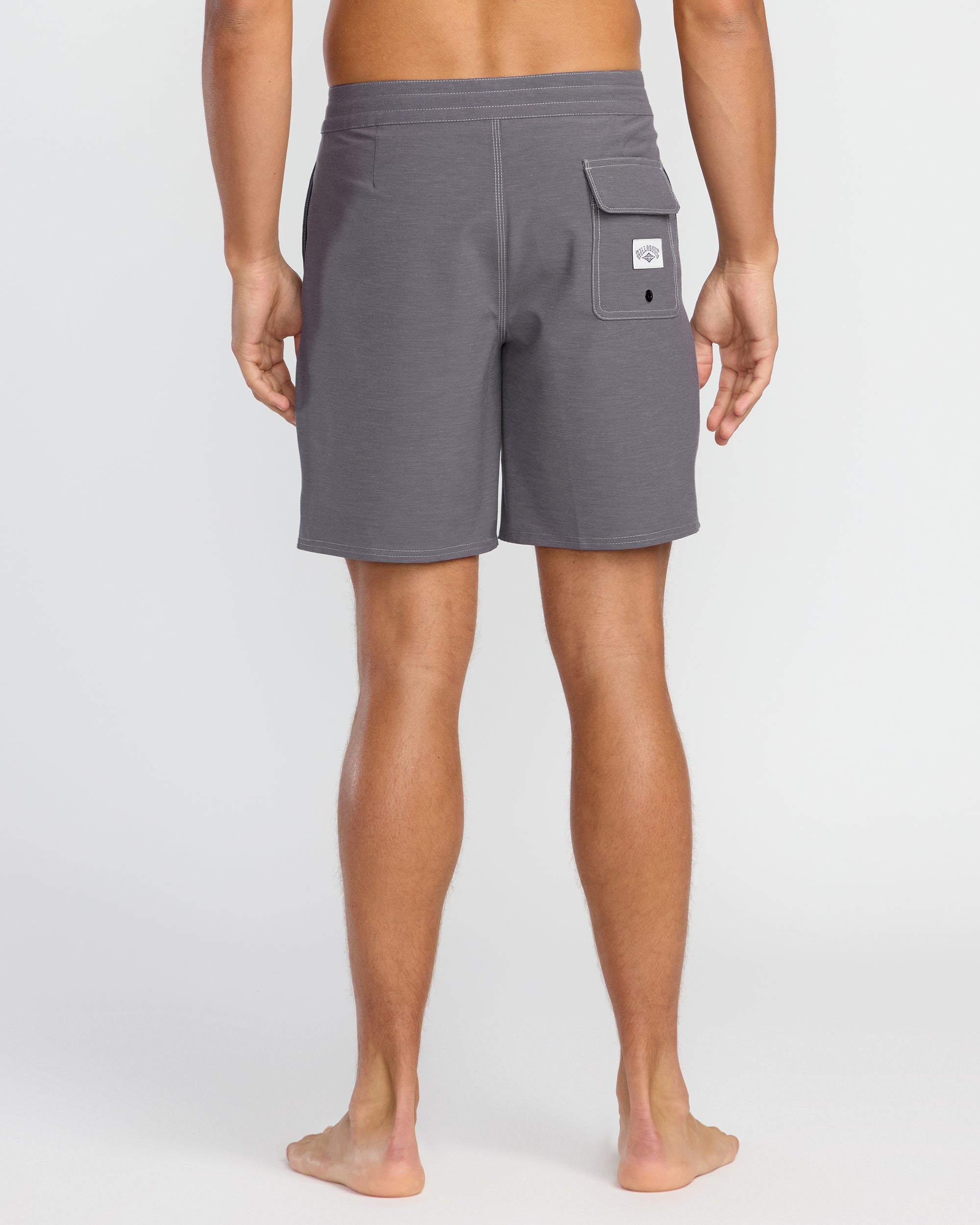 Every Other Day Lo Tide 18 Boardshorts - Gray Violet