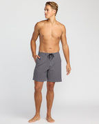 Every Other Day Lo Tide 18 Boardshorts - Gray Violet