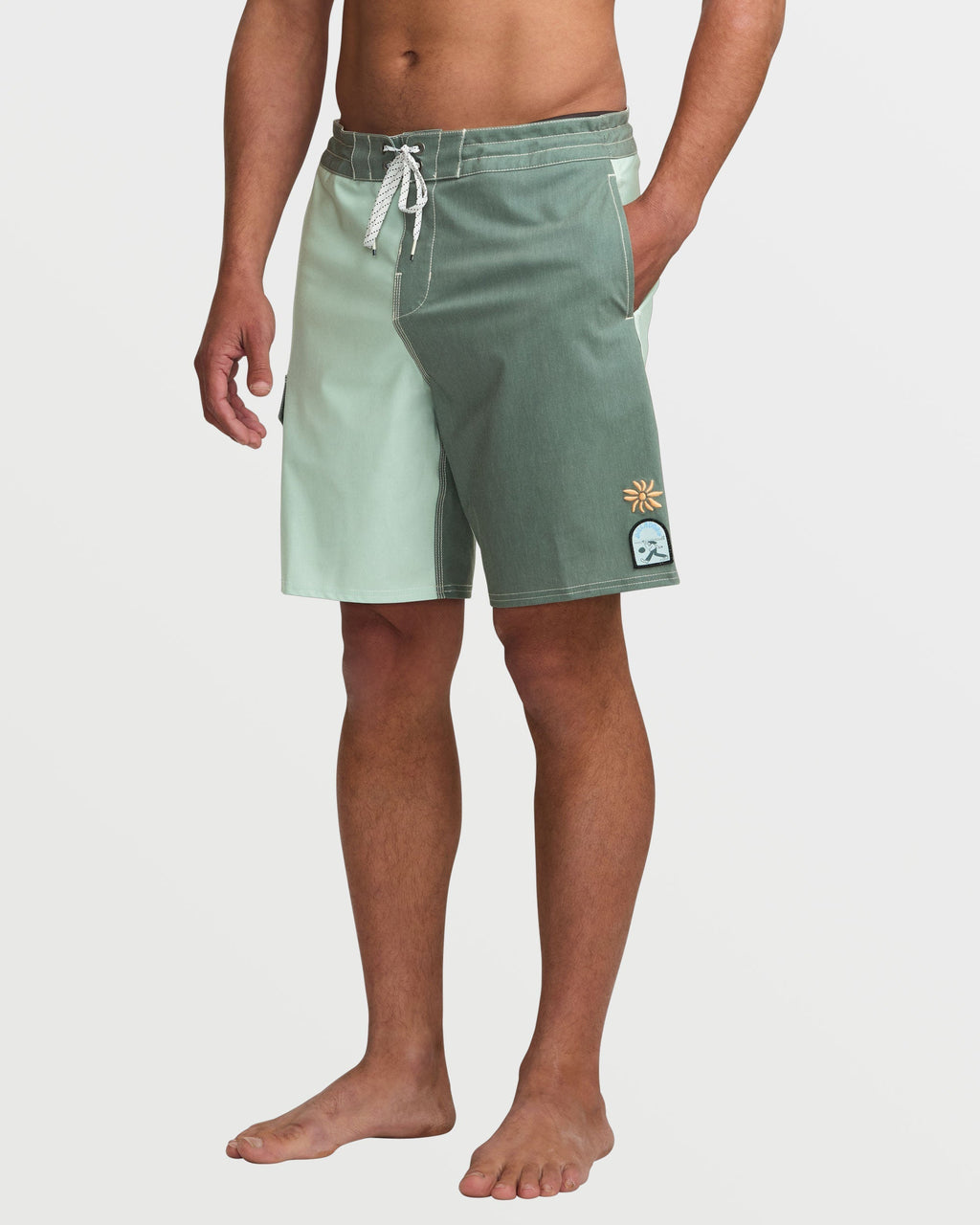 Sunshine Lo Tide 19 Boardshorts - Green Tea