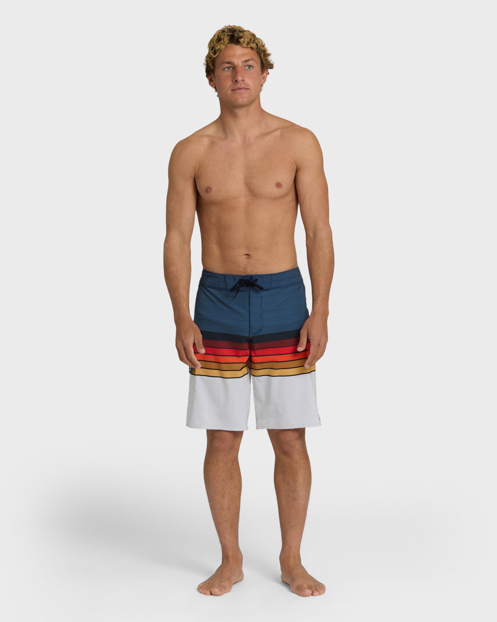 All Day Stripe Pro 20 Boardshorts - Sunset Ocean Multi - Sunset Ocean