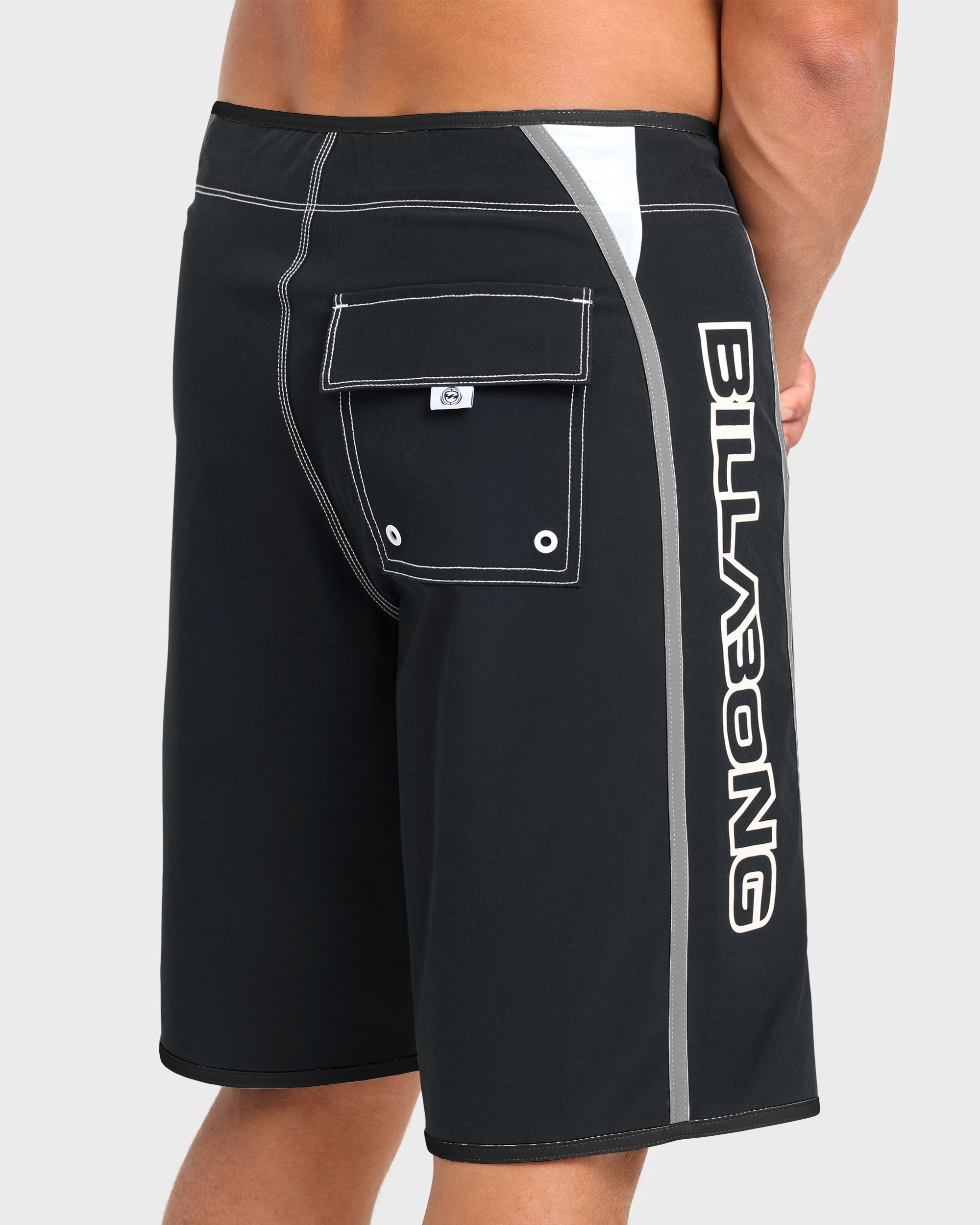 Dbah Bio Wave Pro 21 Boardshorts - Black/White - Black/White