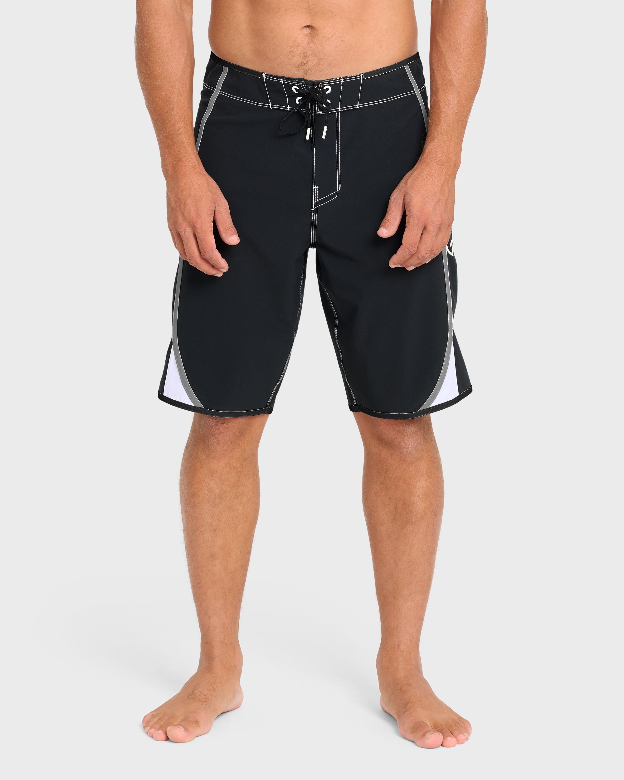 Dbah Bio Wave Pro 21 Boardshorts - Black/White - Black/White