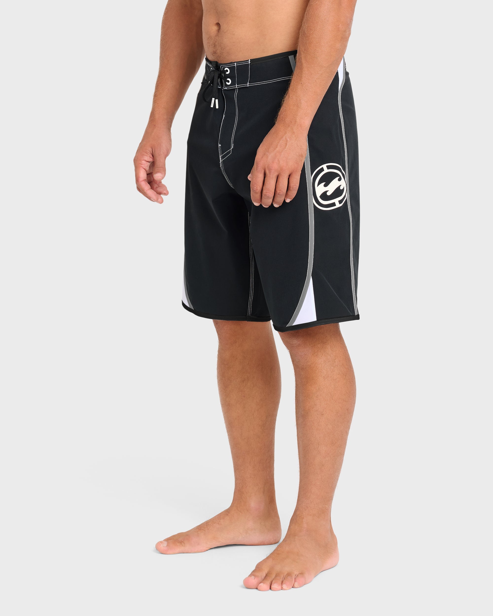 Dbah Bio Wave Pro 21 Boardshorts - Black/White - Black/White