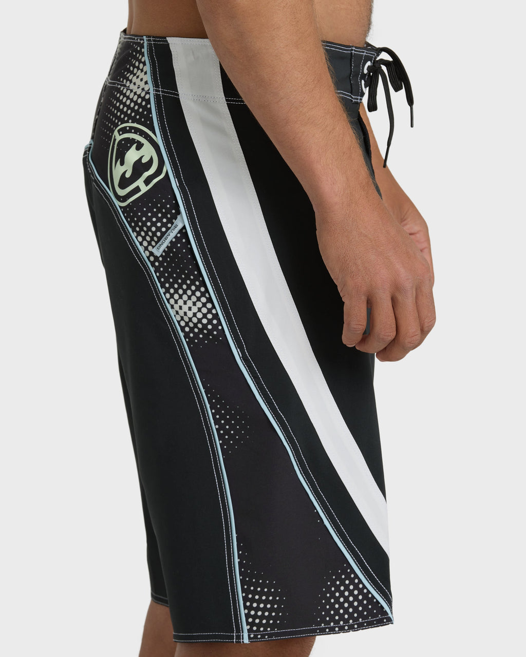 Fluid 2k Pro 21 Boardshorts - Black/White - Black