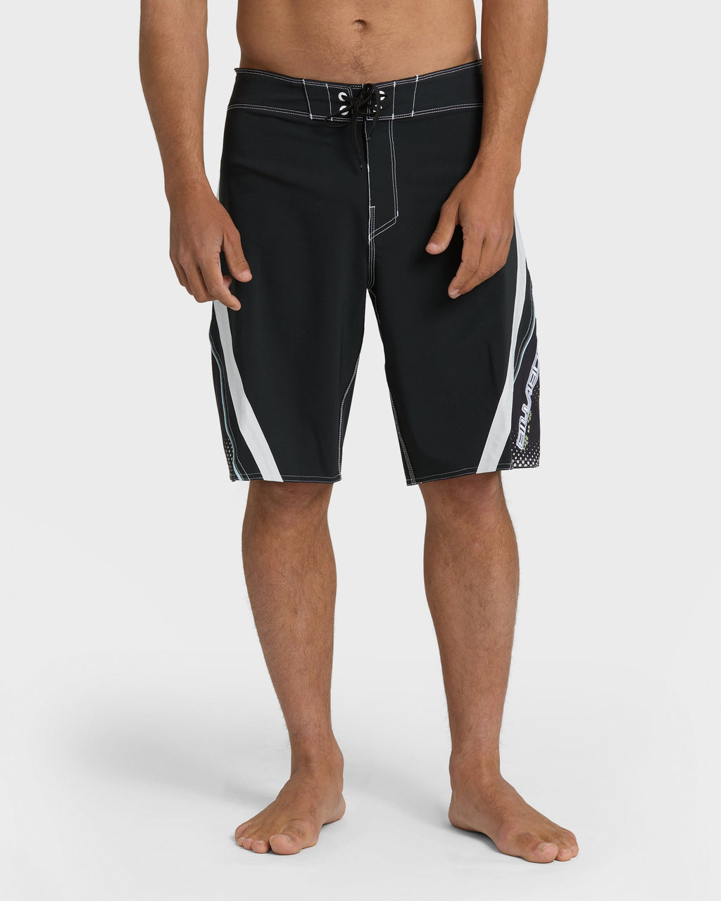 Fluid 2k Pro 21 Boardshorts - Black/White - Black