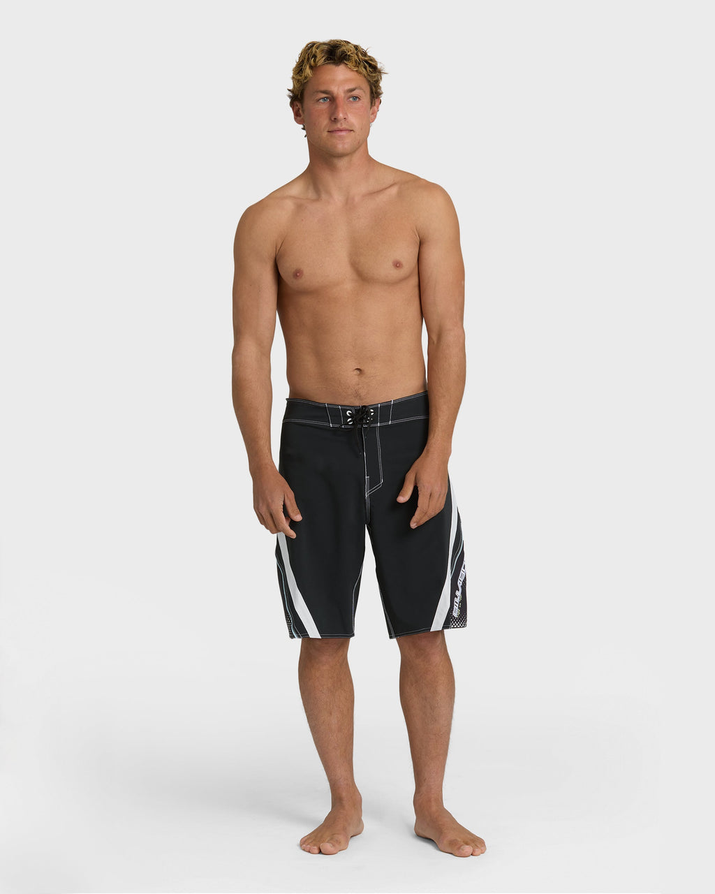 Fluid 2k Pro 21 Boardshorts - Black/White - Black