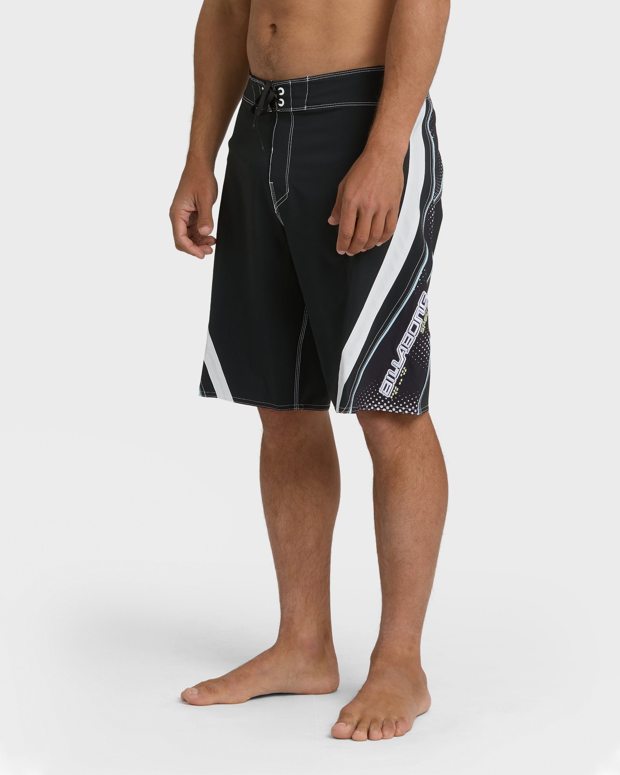 Fluid 2k Pro 21 Boardshorts - Black/White - Black