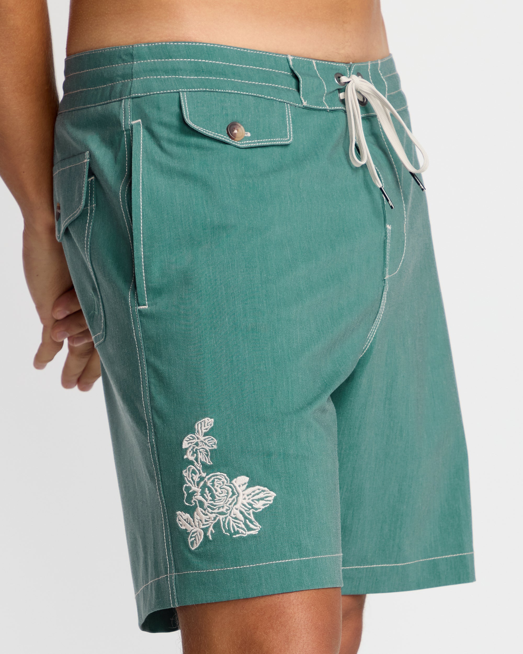 Austin Garage Lo Tides 19 Boardshorts - Teal