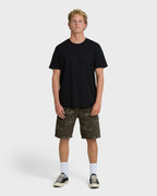 Bad Dog Elastic Shorts - Green Camo