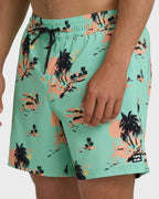 Lineup Layback 16 Trunks - Lime Green