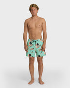 Lineup Layback 16 Trunks - Lime Green