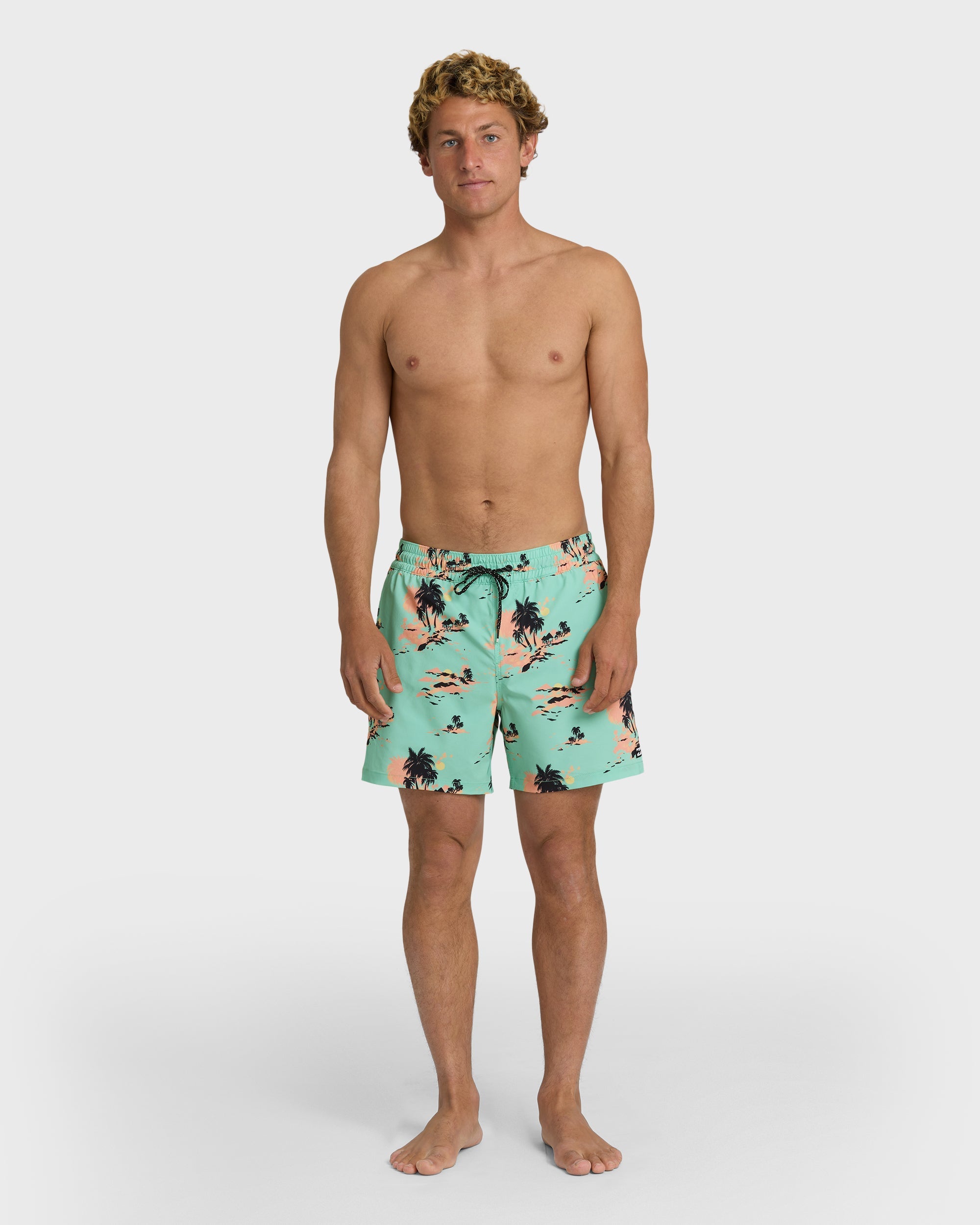 Lineup Layback 16 Trunks - Lime Green