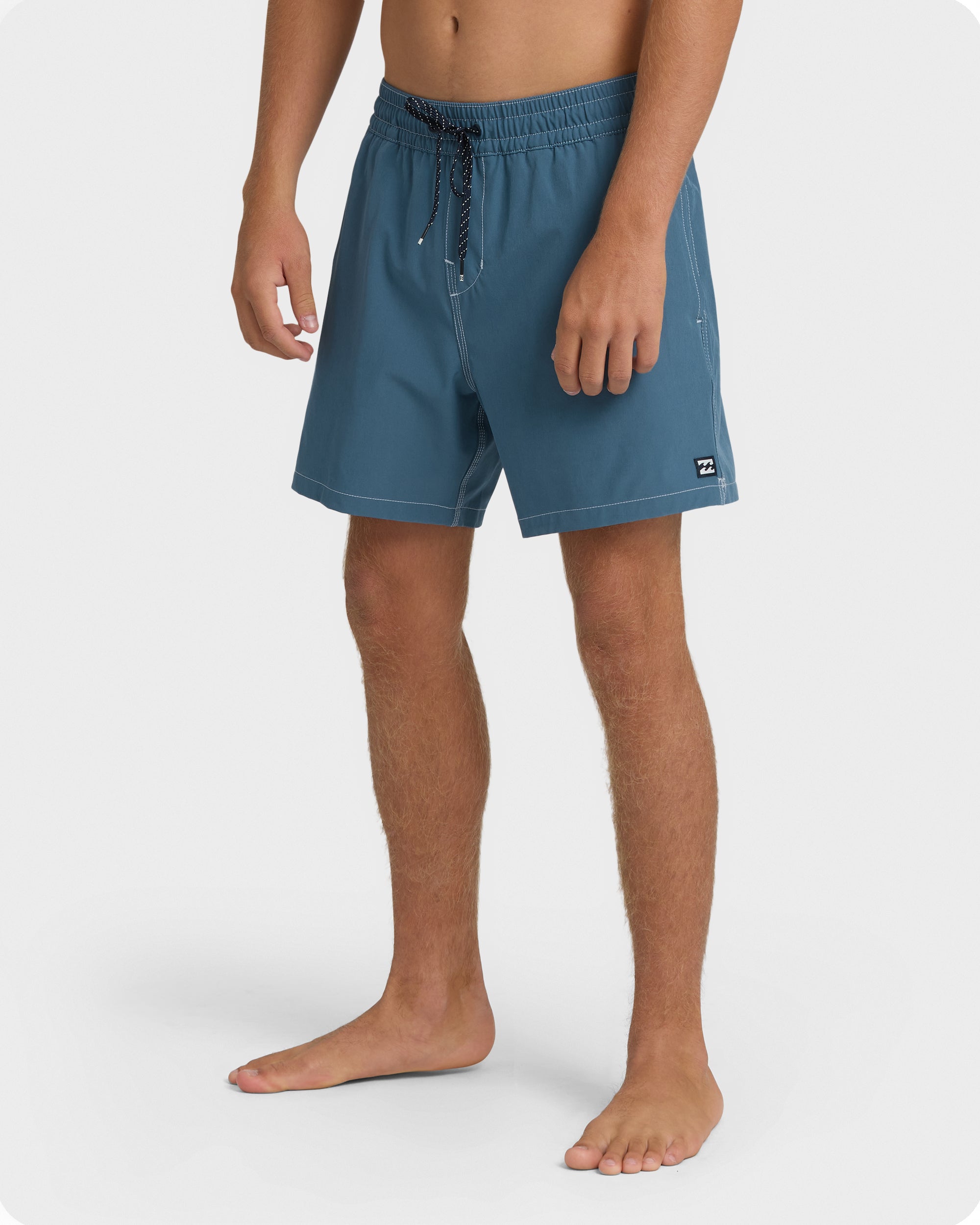Lineup Solid Layback 16 Trunks - Real Teal
