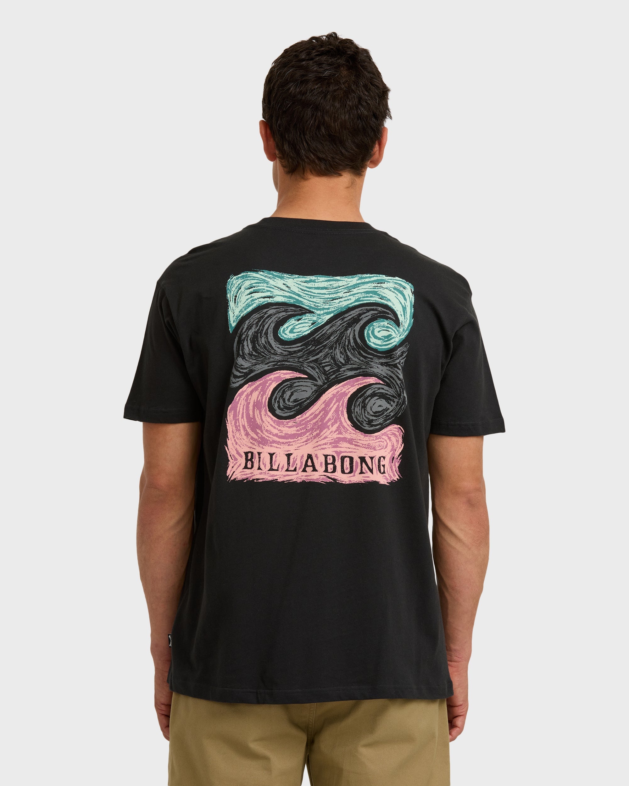 Crayon Wave Premium Short Sleeve T-Shirt - Washed Black