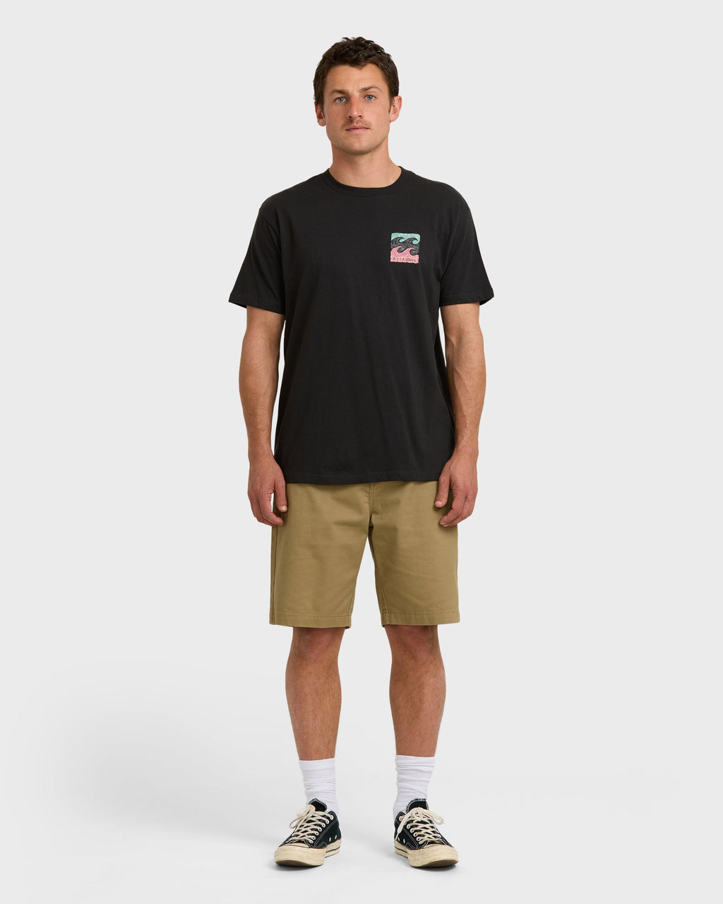 Crayon Wave Premium Short Sleeve T-Shirt - Washed Black