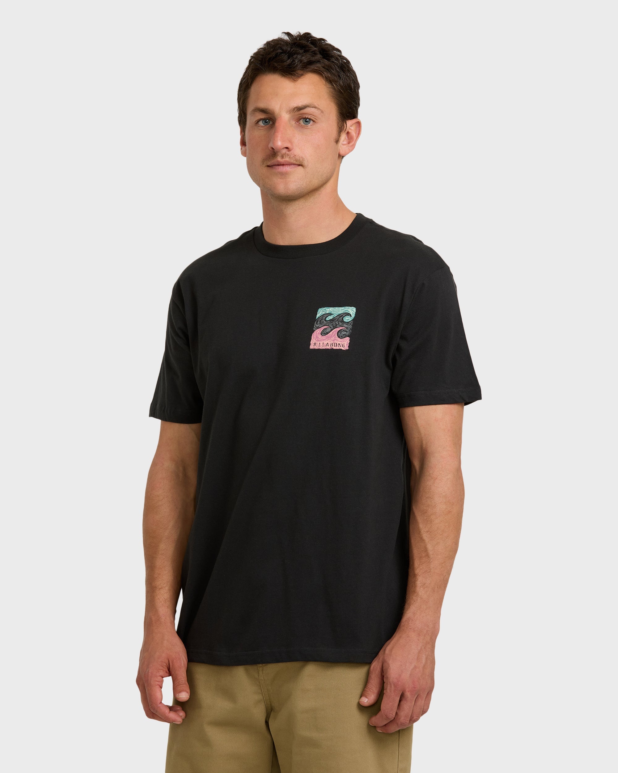 Crayon Wave Premium Short Sleeve T-Shirt - Washed Black
