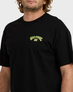 Wax Arch Regular Short Sleeve T-Shirt - Black