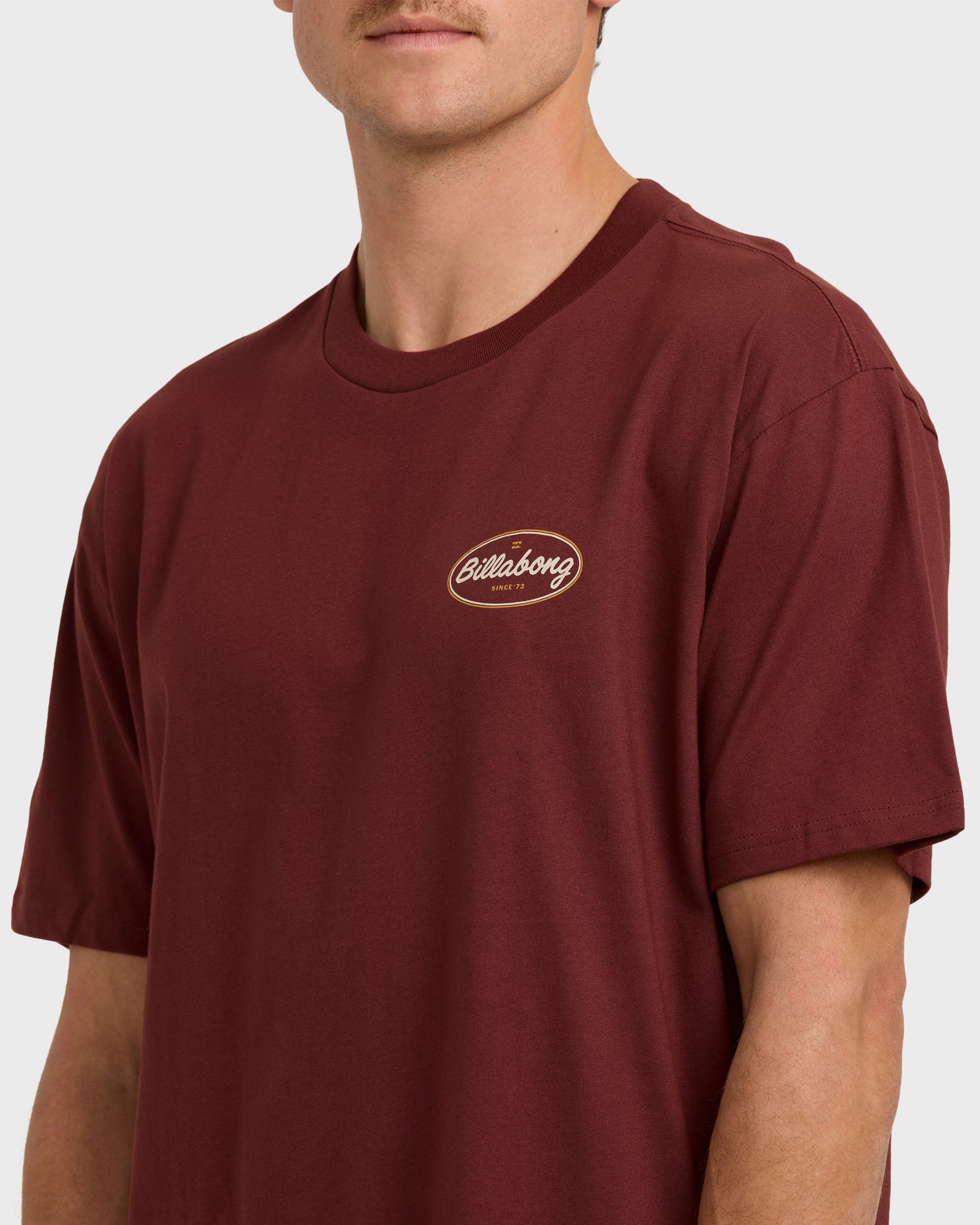 Walled Regular Short Sleeve T-Shirt - Plum