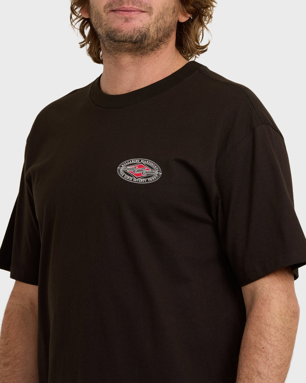 Rotor Diamond Regular Short Sleeve T-Shirt - Black Red