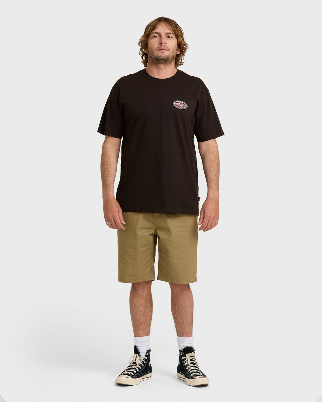Rotor Diamond Regular Short Sleeve T-Shirt - Black Red