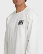 Crayon Wave Premium Long Sleeve T-Shirt - Off White