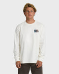 Crayon Wave Premium Long Sleeve T-Shirt - Off White