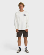 Crayon Wave Premium Long Sleeve T-Shirt - Off White