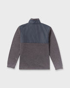Boundary Blocked Mockneck Sweatshirt - Dusty Purple