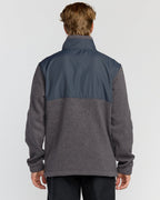 Boundary Blocked Mockneck Sweatshirt - Dusty Purple