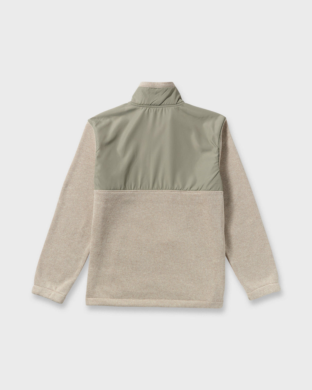 Boundary Blocked Mockneck Sweatshirt - Sand