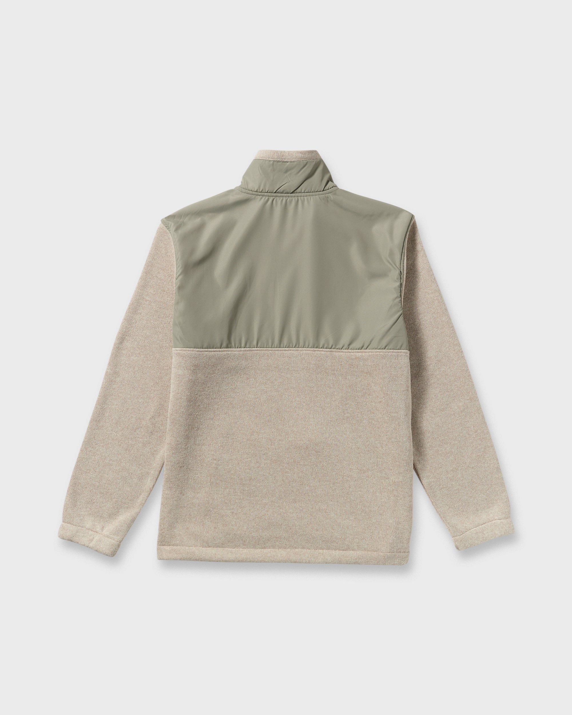 Boundary Blocked Mockneck Sweatshirt - Sand