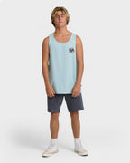 Crayon Wave Tank - Dusty Blue