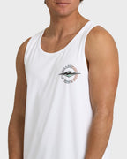 Hollow Diamond Tank - White