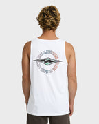 Hollow Diamond Tank - White