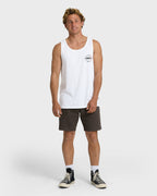 Hollow Diamond Tank - White
