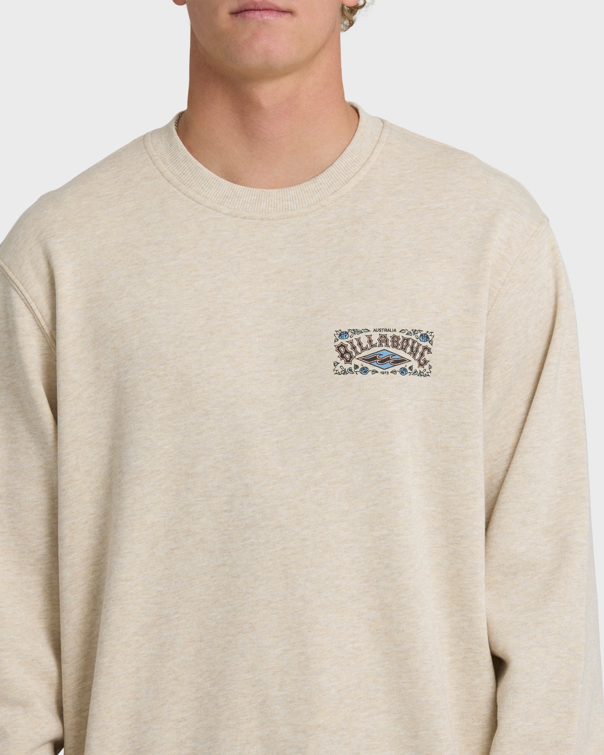 Short Sands Crewneck Sweatshirt - Oatmeal Heather.