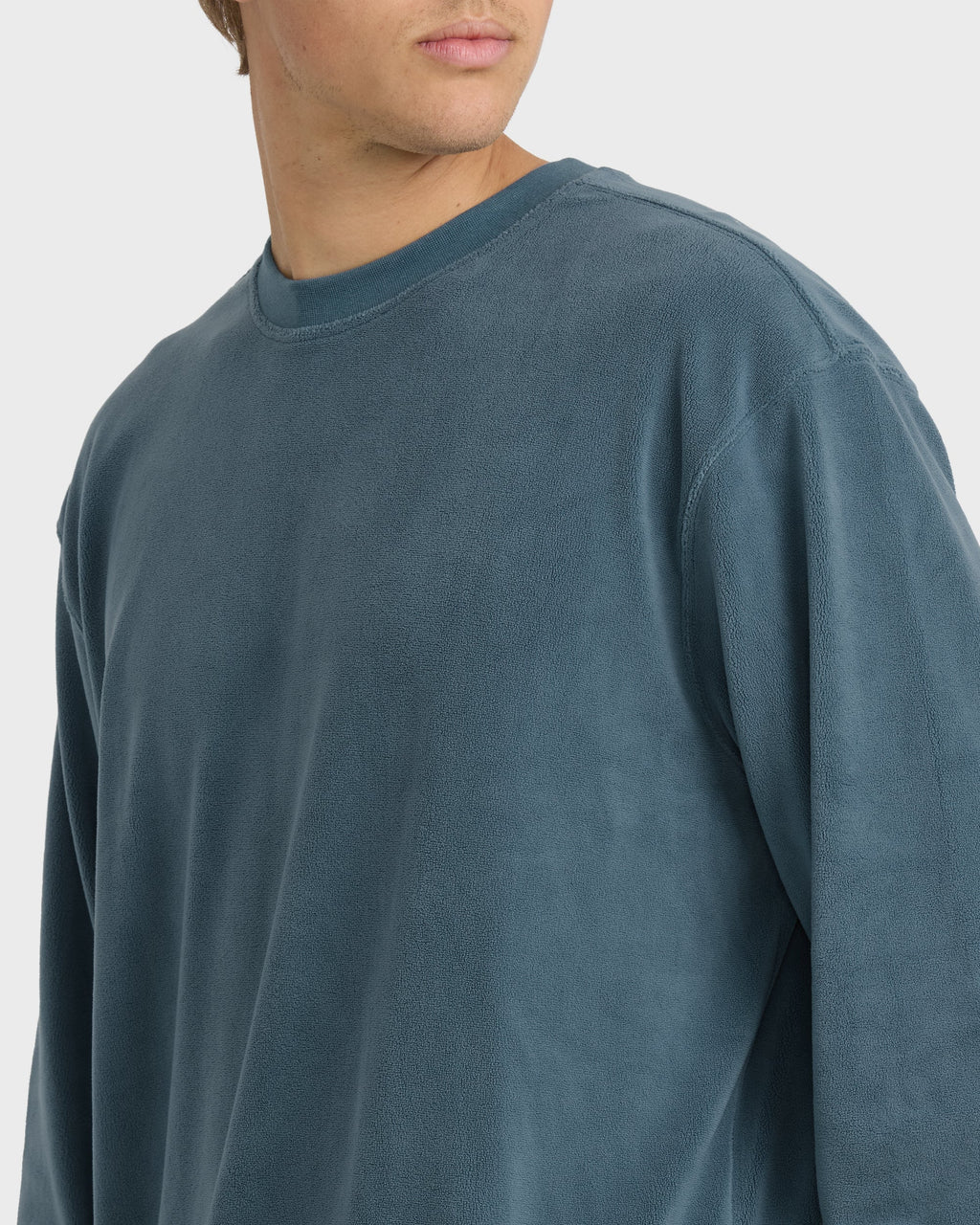 Torched Crewneck Sweatshirt - Real Teal