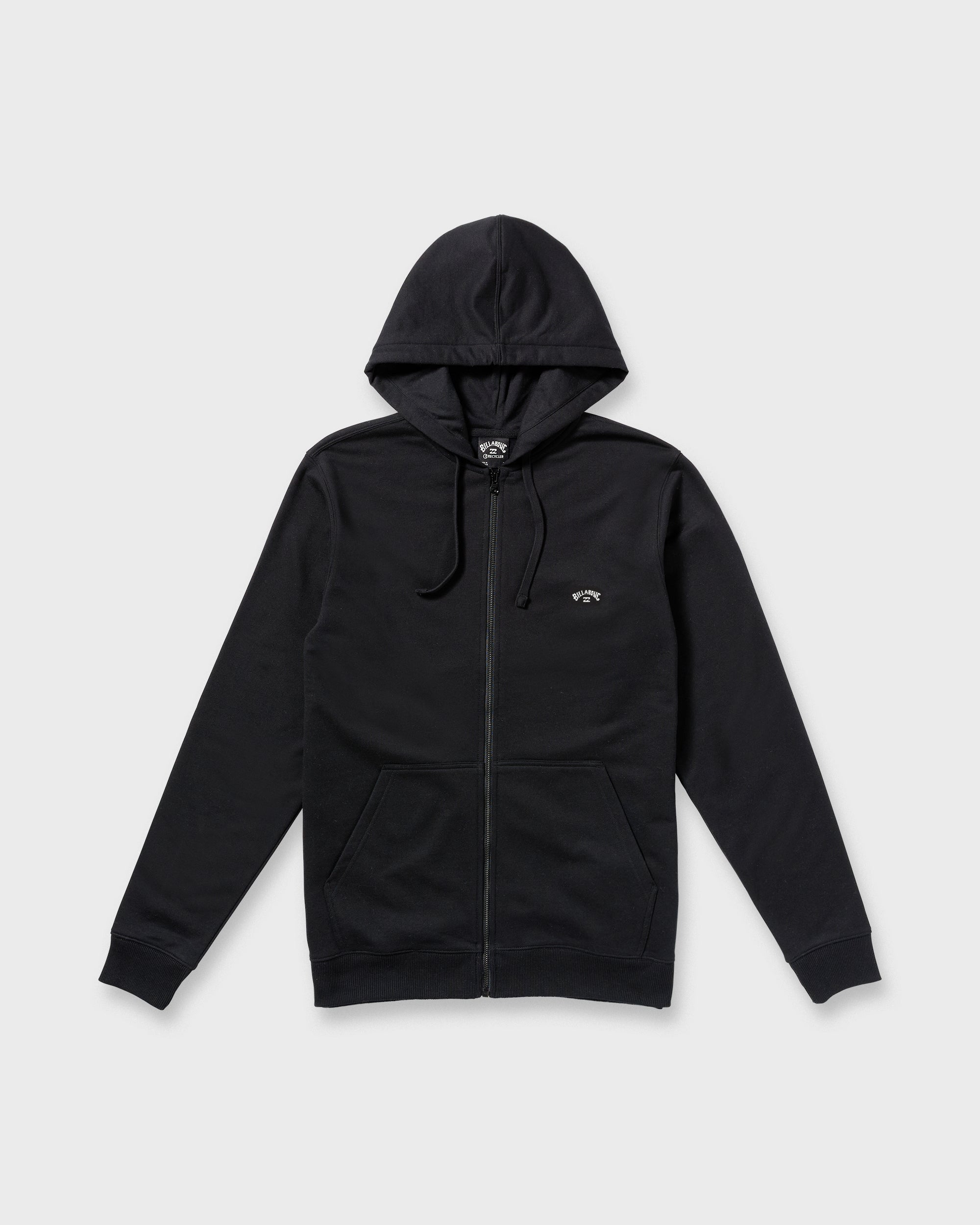 All Day Zip Front Hoodie - Black